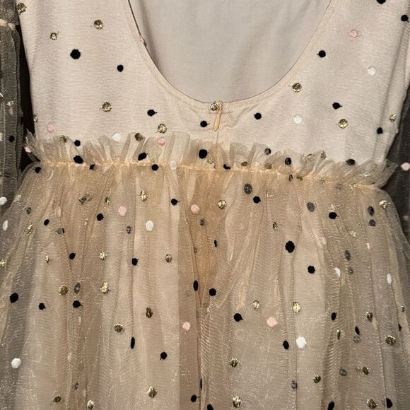 NWT 400.00 ATOIR Blush Embroidered Tulle Miss Polly Dress NWT Size XS /6 - Picture 8 of 14